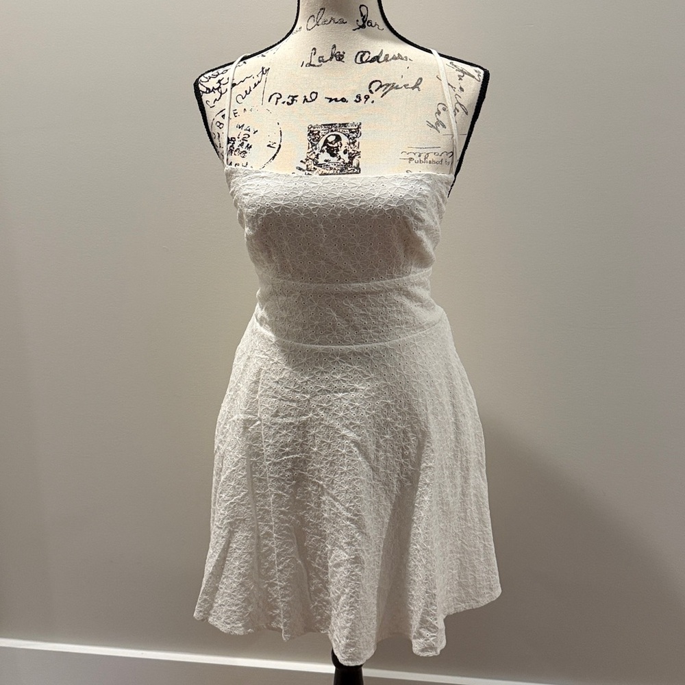 White Textured Dress